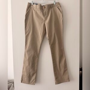 French Toast Women Twill Straight Leg Pant Uniform Khaki Size 14 NWT